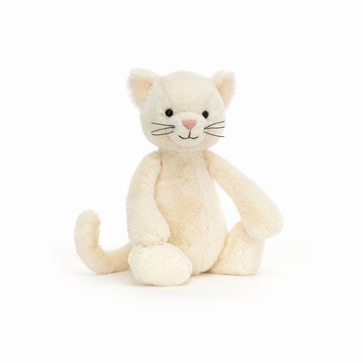 Jellycat Bashful Cream Cat USA | 87052MOHI